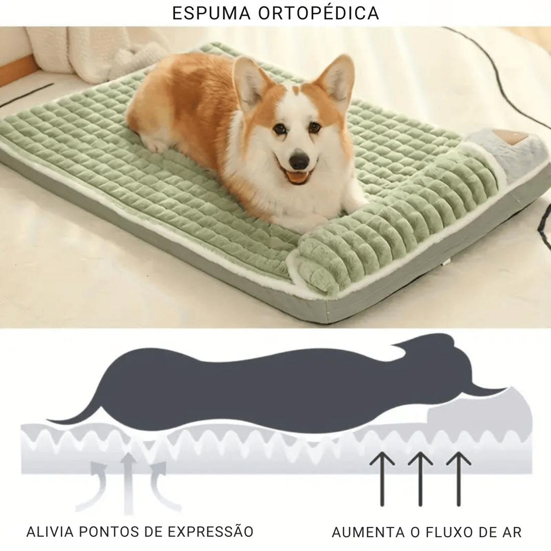 Colchão Ortopédico para Cães - Conforto e Higiene para seu animal.