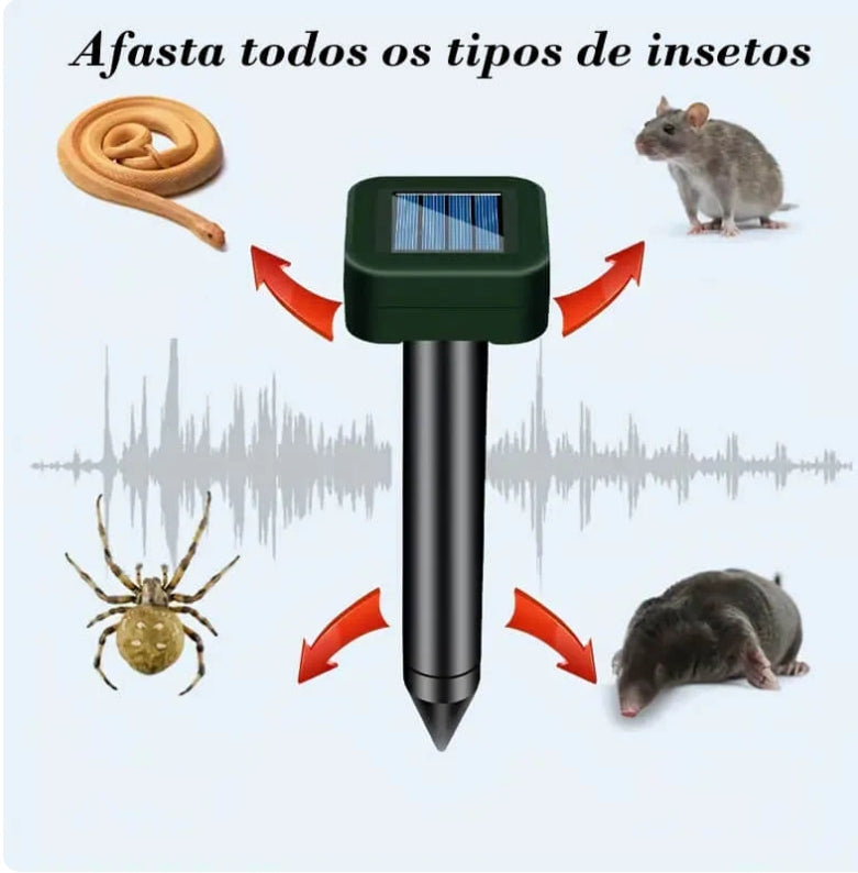 Repelente Solar Ultra Sônico Espanta Pragas