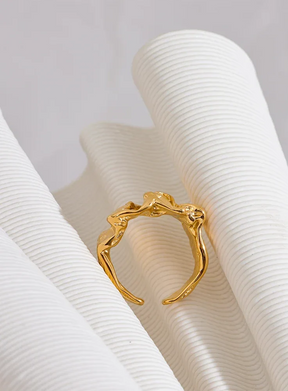 Anel Irregular Dourado Petit