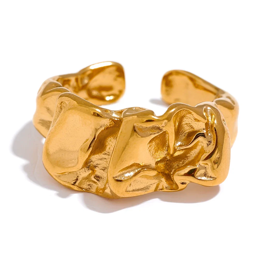 Anel Irregular Dourado Petit